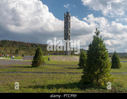 11 septembre 2001 Lieu de mémoire pour le vol 93 à Shanksville en Pennsylvanie Banque D'Images