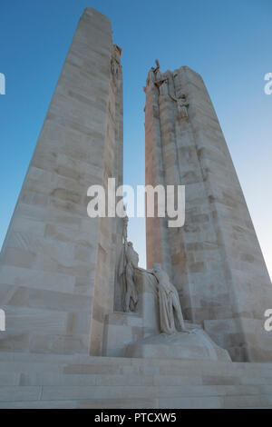 Le monument commémoratif du Canada à Vimy, France Banque D'Images