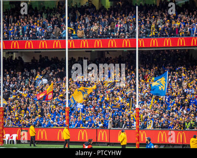 2018 Grande Finale de l'AFL à Melbourne Australie Victoria MCG. Banque D'Images