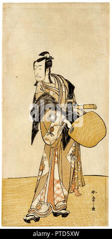 Katsukawa Shunsho, l'Acteur Ichikawa Danjuro V comme un moine mendiant, circa 1768-1792 estampe, Museum of Fine Arts, Houston, USA. Banque D'Images