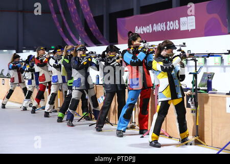 Buenos Aires, Argentine. 6 Oct, 2018. Vue générale - fusil de tir : 10m rifle à air Buenos Aires au cours de qualification pour les Jeux Olympiques de la Jeunesse 2018 au parc TECNOPOLIS à Buenos Aires, Argentine . Credit : Naoki Nishimura/AFLO SPORT/Alamy Live News Banque D'Images