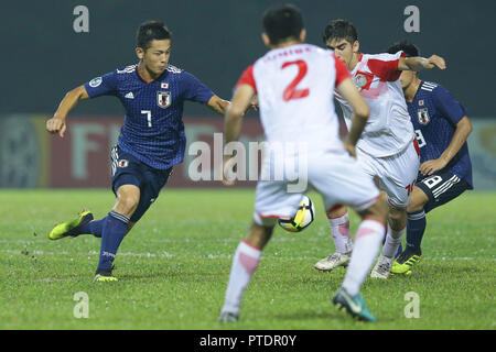 Kuala Lumpur, Malaisie. 29Th Sep 2018. Kakeru Yamauchi (JPN) Football/soccer : AFC U-16 Championship 2018 match du groupe A entre le Tadjikistan 0-0 Japon à UM Arena Stadium à Kuala Lumpur, Malaisie . Credit : AFLO/Alamy Live News Banque D'Images
