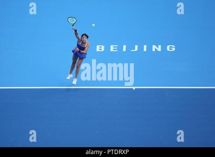 Beijing, Beijing, Chine. 9 octobre, 2018. Beijing, Chine-joueur de tennis professionnel Anastasija Sevastova bat Naomi Osaka 2-0 lors de la finale de l'Open de Chine 2018 à Beijing, Chine, 6 octobre 2018. Crédit : SIPA Asie/ZUMA/Alamy Fil Live News Banque D'Images