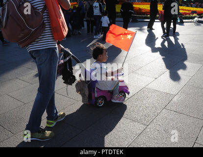 Beijing, Beijing, Chine. 9 octobre, 2018. Beijing, Chine - environ 11,15 millions de touristes affluent à Beijing lors de la fête nationale cette année. Crédit : SIPA Asie/ZUMA/Alamy Fil Live News Banque D'Images