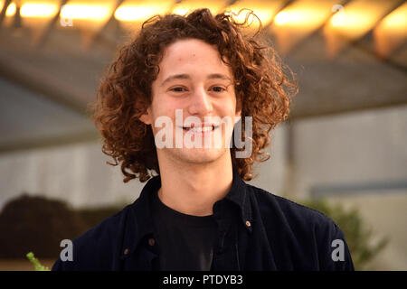 Rome Italie 09 Octobre 2018 - Hôtel le Mèridien Visconti - Film de présentation 2 VENIR NOI photocall Vincenzo Crea dans le rôle de Vince Crédit : Giuseppe Andidero/Alamy Live News Banque D'Images