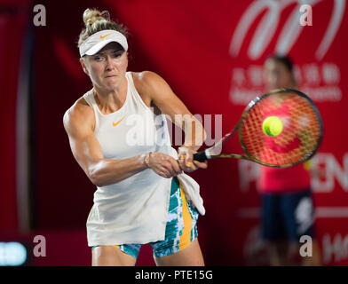 Hong Kong, Chine. 9 octobre, 2018. Elina Svitolina de l'Ukraine en action au cours de sa première série de match à la 2018 Prudential Hong Kong Open de Tennis tournoi international de tennis WTA : Crédit7 AFP/ZUMA/Alamy Fil Live News Banque D'Images