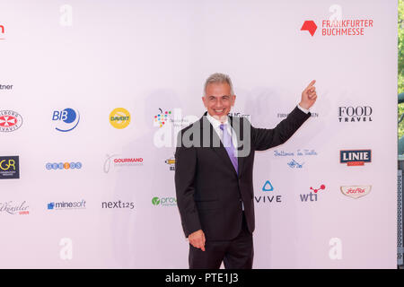 Francfort, Allemagne. 9 octobre, 2018. Peter Feldmann (homme politique allemand, Maire de Frankfurt am Main) lors de la cérémonie d'ouverture de la 70e Foire du livre de Francfort Francfort Buchmesse / crédit 2018 : Markus Wissmann/Alamy Live News Banque D'Images