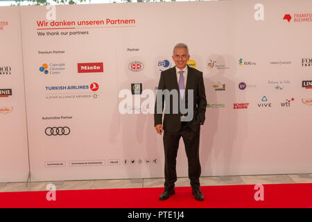 Francfort, Allemagne. 9 octobre, 2018. Peter Feldmann (homme politique allemand, Maire de Frankfurt am Main) lors de la cérémonie d'ouverture de la 70e Foire du livre de Francfort Francfort Buchmesse / crédit 2018 : Markus Wissmann/Alamy Live News Banque D'Images