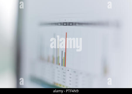 Graphique d'analyse de contexte : la comptabilité d'entreprise par le biais d'info Banque D'Images