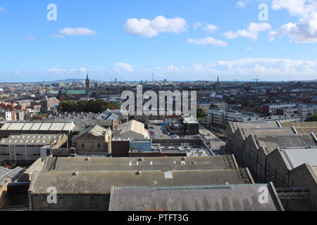 Vue sur Dublin, du haut de Guinness Storehouse Banque D'Images