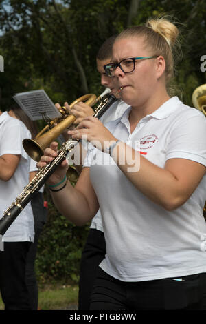 Raisin traditionnel hongrois participant à l'événement à l'automne dans un village Badacsony. 09. 09. 2018 Hongrie Banque D'Images