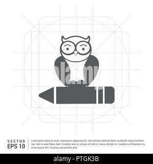 Icône Owl Illustration de Vecteur