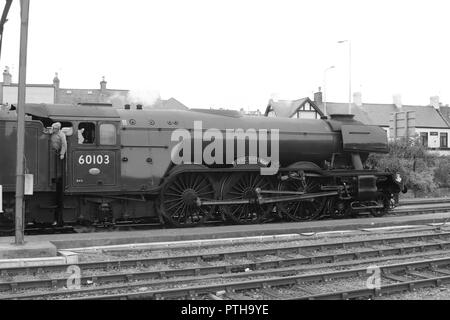 The Flying Scotsman, Holyhead, au nord du Pays de Galles Banque D'Images