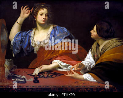 Martha prend son vain soeur Marie Madeleine Simon Vouet 1590-1649 Français Français Banque D'Images