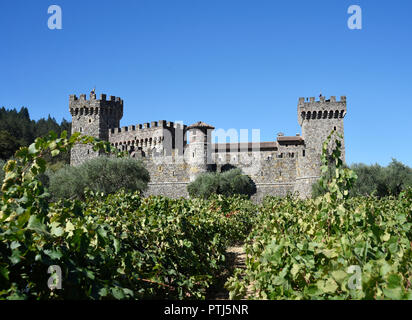 Castello di Amorosa winery à Calistoga, California USA Banque D'Images