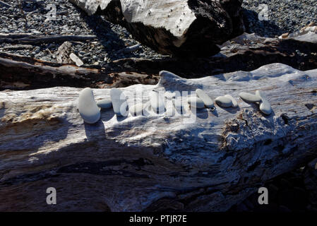 Maison de plage de frivolité, écrit en cailloux Banque D'Images