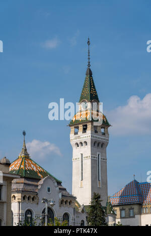 TARGU MURES, TRANSYLVANIA/Roumanie - 17 SEPTEMBRE : La préfecture Tower à Targu Mures Transylvanie Roumanie le 17 septembre 2018 Banque D'Images