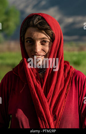 Wakhi enfants dans le corridor de Wakhan de l'Afghanistan. Banque D'Images