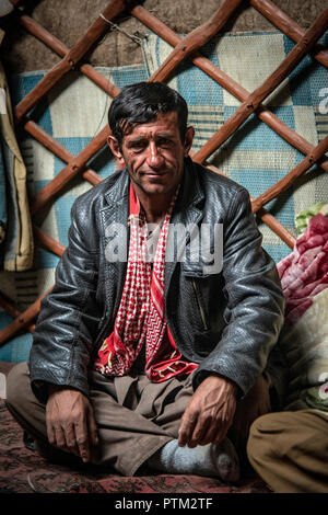 Un homme Wakhi du corridor de Wakhan de l'Afghanistan. Banque D'Images