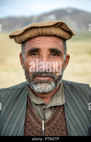 Un homme Wakhi du corridor de Wakhan de l'Afghanistan. Banque D'Images