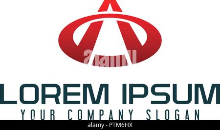 Lettre d'un logo d'entreprise conception de la technologie. modèle de concept Illustration de Vecteur