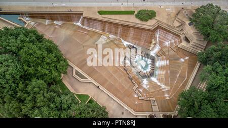 Fort Worth Water Gardens Banque D'Images