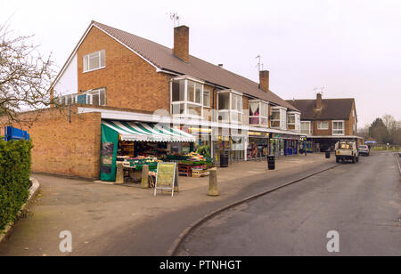 Vue sur la rue Hopkins à Alcester cité, ville du marché dans le Warwickshire, Royaume-Uni. Banque D'Images