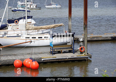 Arrêt de ferry au port du patrimoine, English Bay, Vancouver, Canada Banque D'Images