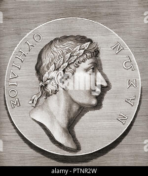 Publius Ovidius Naso, 43 BC - AD 17/18, aka Ovid. Le poète romain Banque D'Images