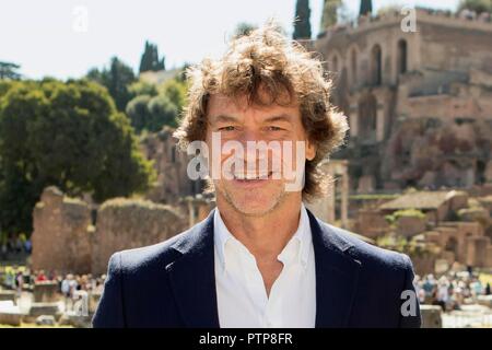 Alberto Angela d'orchestre de la télévision présente au Fori Imperiali le documentaire 'programme' Ulisse. Italie Rome 28/09/2018 Denis Zammit/Sin Photo Remo Banque D'Images