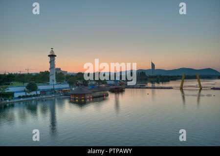 Wien, Neue Donau, Copa Cagrana Banque D'Images