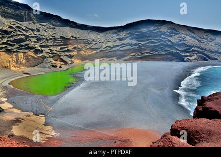 El Golfo, Lanzarote. Banque D'Images