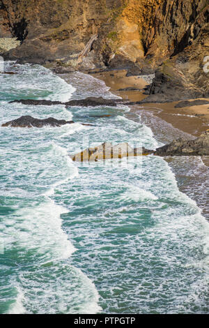 Traeth Llyfn beach, Pembrokeshire, Pays de Galles de l'Ouest. Banque D'Images