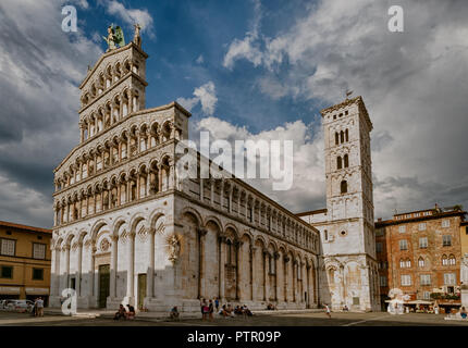 San Michele in Foro (Lucca) Banque D'Images