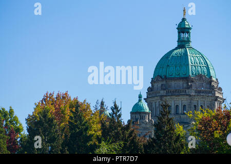 La Colombie Britannique bâtiments le Parlement à Victoria, au Canada Banque D'Images