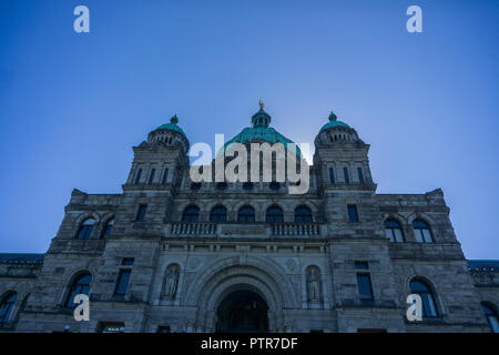 La Colombie Britannique bâtiments le Parlement à Victoria, au Canada Banque D'Images