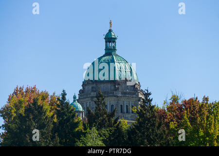 La Colombie Britannique bâtiments le Parlement à Victoria, au Canada Banque D'Images