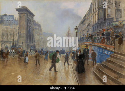 Beraud Jean - Le Boulevard St Denis Paris 2 Photo Stock - Alamy