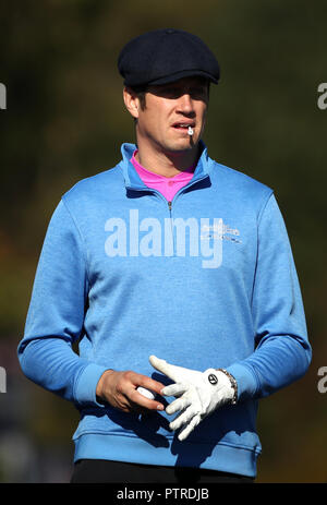 Vernon Kaye au cours de la British Masters Pro-Am à Walton Heath Golf Club, Surrey. Banque D'Images