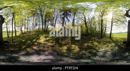 Vue panoramique à 360° de - Leinefelde Brüssel | l'Eichsfeld - Bodenstein - Gedenkstein Levin