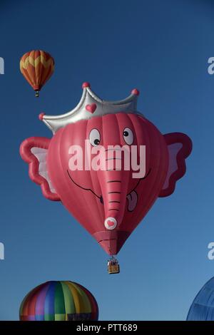 6 octobre 2018 La 47e Albuquerque International Balloon Fiesta d'Albuquerque, Nouveau Mexique en 2018. L'image de crédit Ã' © Lou Novick/Cal Sport Media Banque D'Images