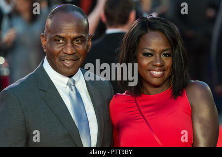 Londres, Royaume-Uni. 10 octobre 2018. assiste à la première du film européen de 'Widows' au Cineworld, Leicester Square durant la 62e BFI London Film Festival Soirée d'ouverture du Gala. Credit : Wiktor Szymanowicz/Alamy Live News Banque D'Images