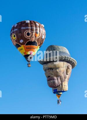 6 octobre 2018 La 47e Albuquerque International Balloon Fiesta d'Albuquerque, Nouveau Mexique en 2018. L'image de crédit Ã' © Lou Novick/Cal Sport Media Banque D'Images