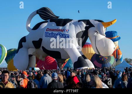 6 octobre 2018 La 47e Albuquerque International Balloon Fiesta d'Albuquerque, Nouveau Mexique en 2018. L'image de crédit Ã' © Lou Novick/Cal Sport Media Banque D'Images