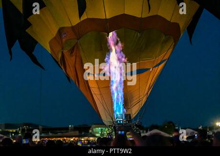 6 octobre 2018 La 47e Albuquerque International Balloon Fiesta d'Albuquerque, Nouveau Mexique en 2018. L'image de crédit Ã' © Lou Novick/Cal Sport Media Banque D'Images