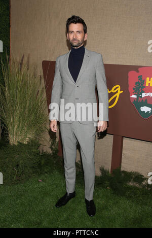 Hollywood, CA. 10 Oct, 2018. David Tennant, au Los Angeles Premiere de HBO's Camping au Paramount Studios à Hollywood, Californie le 10 octobre 2018. Credit : Faye Sadou/media/Alamy Punch Live News Banque D'Images