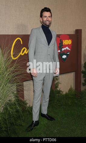 Hollywood, CALIFORNIE, États-Unis. 10 octobre 2018. 10 octobre 2018 - Hollywood, Californie - David Tennant, Los Angeles première de la série HBO ''Camping'' aux Paramount Studios. Crédit photo : Faye Sadou/AdMedia Banque D'Images