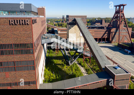 Welterbe Zeche Zollverein à Essen, Doppelbock von Fördergerüst Schacht, 12 Ruhrmuseum im Gebäude der ehemaligen Kohlenwäsche, Banque D'Images