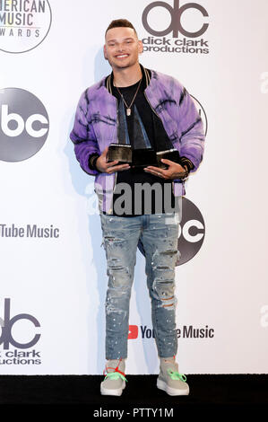 Kane Brown participant à la 46th Annual American Music Awards au Théâtre de Microsoft le 9 octobre 2018 à Los Angeles, Californie. Banque D'Images