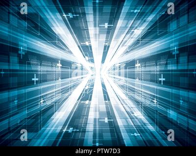 Technologie vector background virtuel Illustration de Vecteur